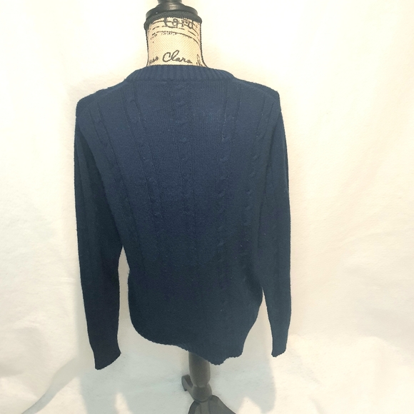 Women's Studio 33 Blue Knit Acrylic Sweater Medium - Picture 3 of 7